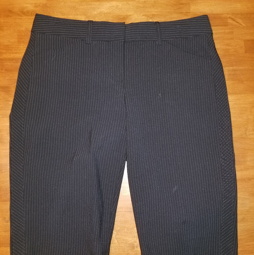 Express Design Studio Black Pin Striped Shorts 2